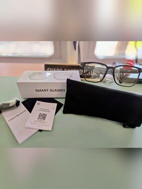 NIB Smart Audio Glasses - Wireless Bluetooth with Touch Control, Black AI
